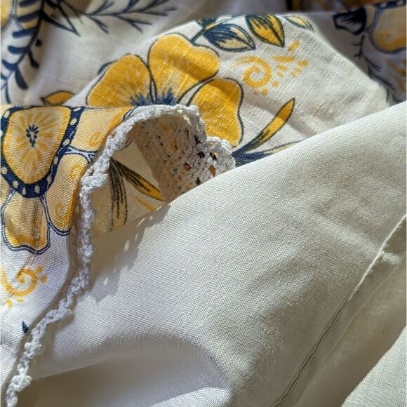 Haute Hippie Coastal Cottage Rope Strap Sundress | Linen Look Boho Dress Sz 3T - Picture 10 of 13